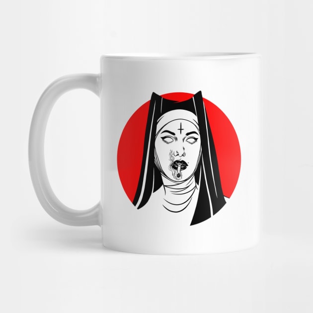 Satanic Nun. Bad Nun by OccultOmaStore